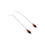 Miniatura: Garnet Flame Threader Earrings