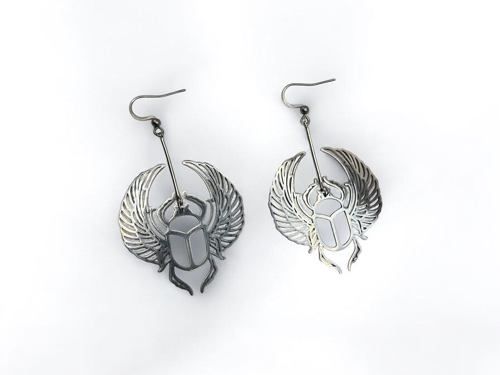 Miniaturbild: Scarab Beetle Earrings