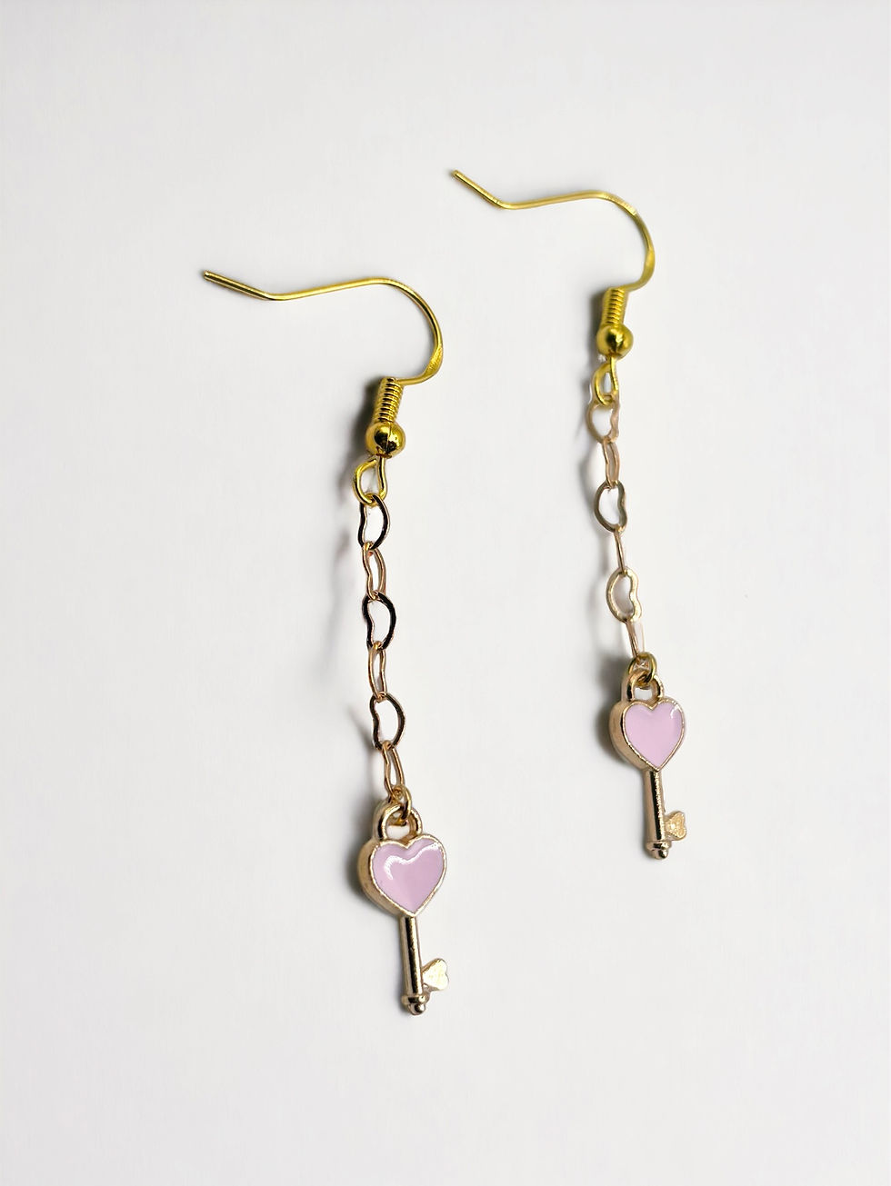 Miniature : Heart Key Earrings