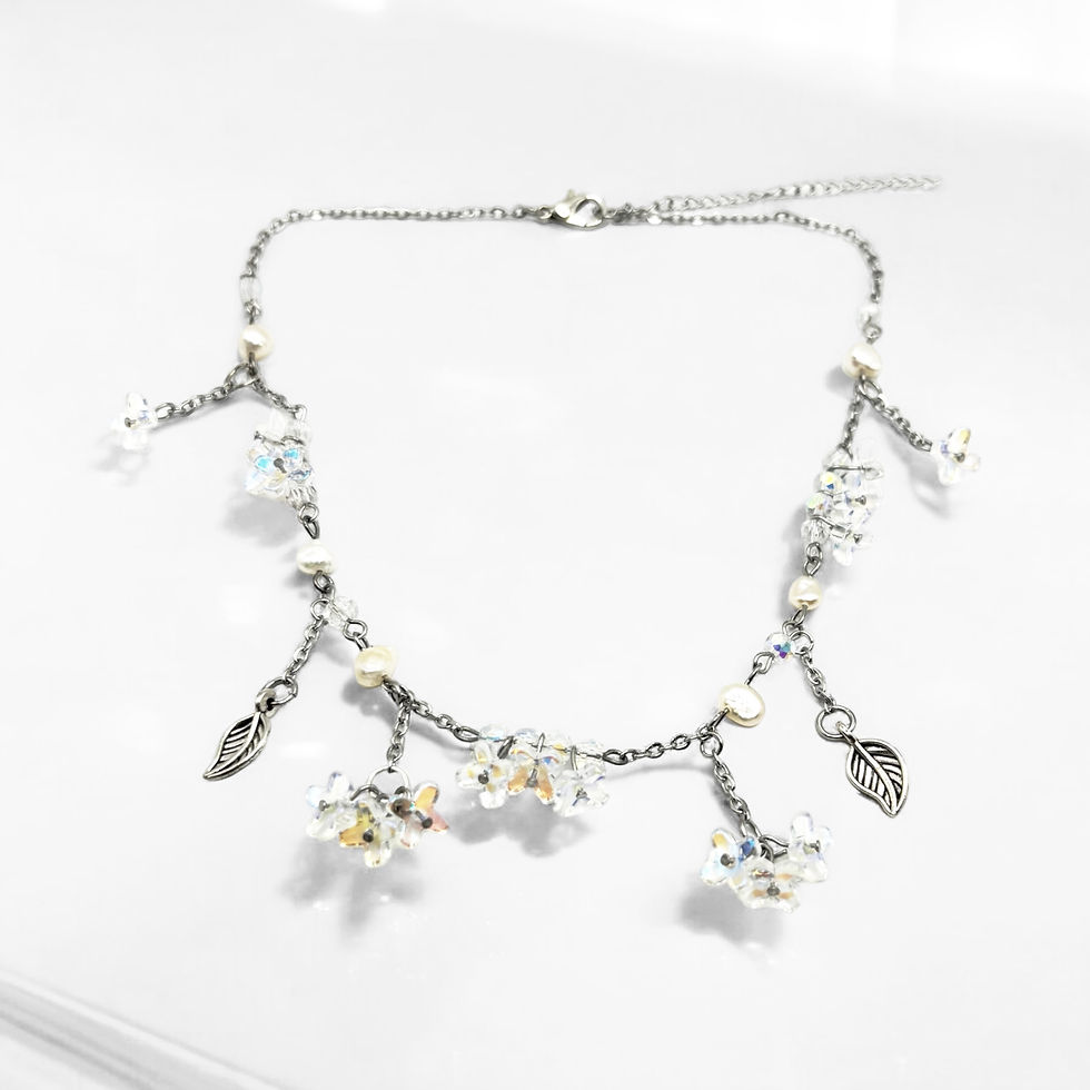 Miniature : Silver Bloom Chain Choker