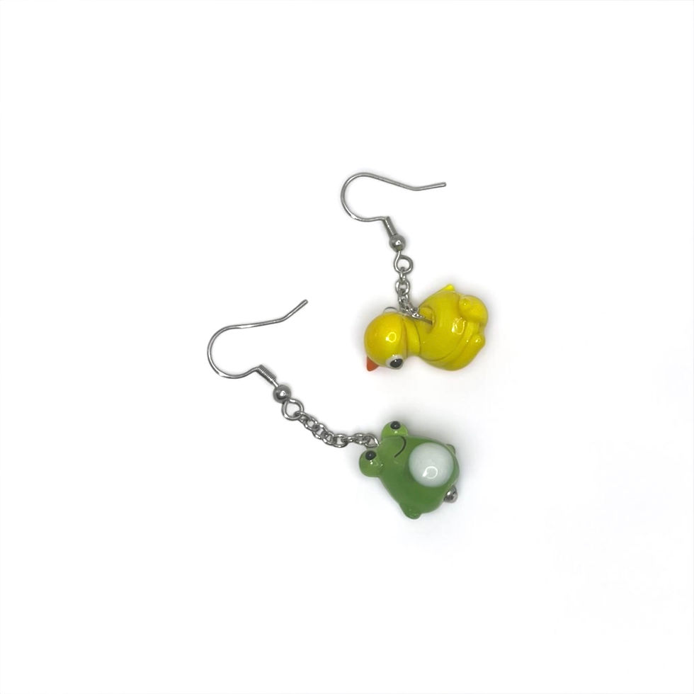 Thumbnail: Odd Pair Pond Friends Earrings
