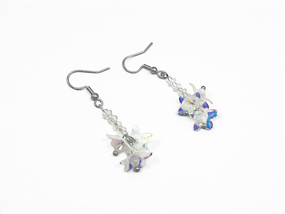 Miniatyrbild: Moonlit Petal Drop Earrings