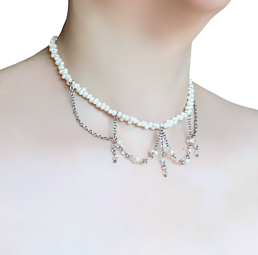 Miniatura: Ivory Drip Reverie Choker