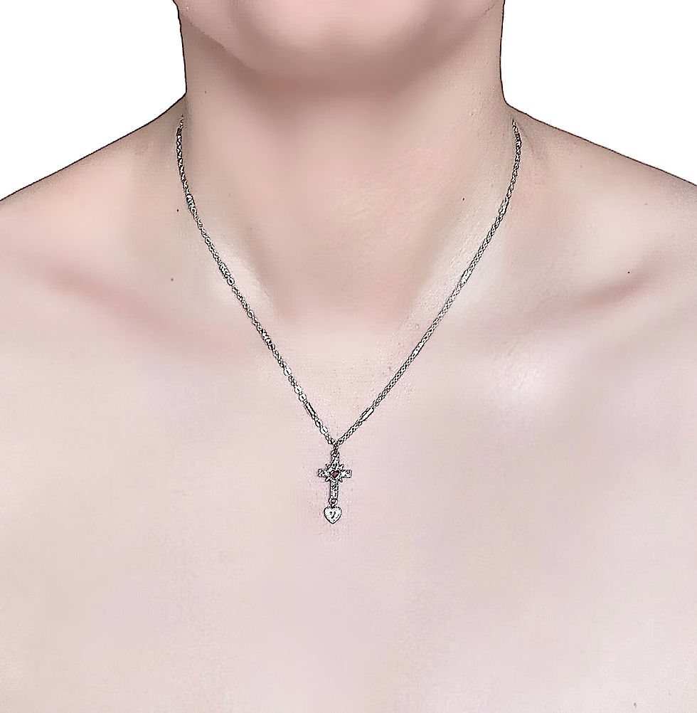 Miniatura: Cross Heart Necklace