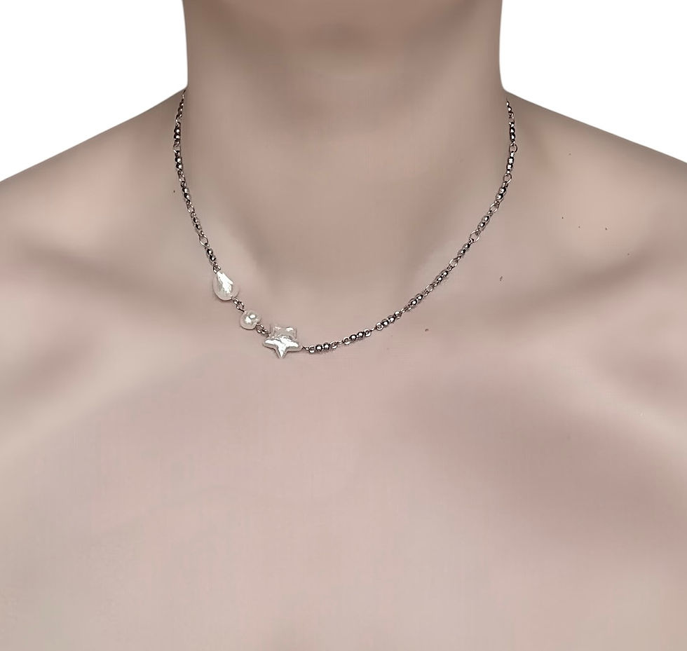 Thumbnail: Celestial Glow Baroque Pearl Necklace 