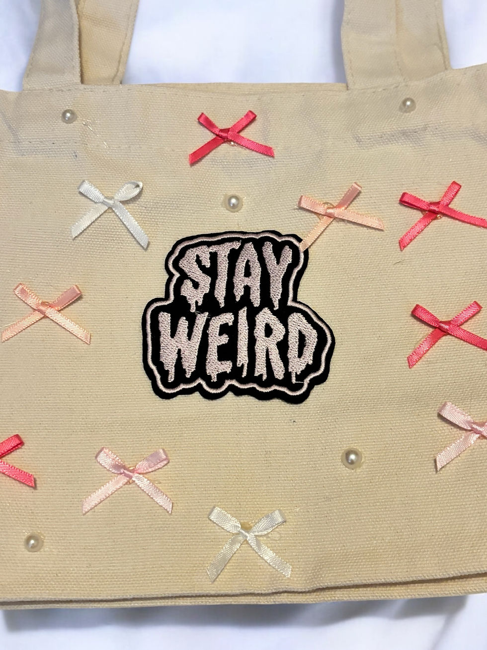 Miniatura: Stay Weird Canvas Tote Bag