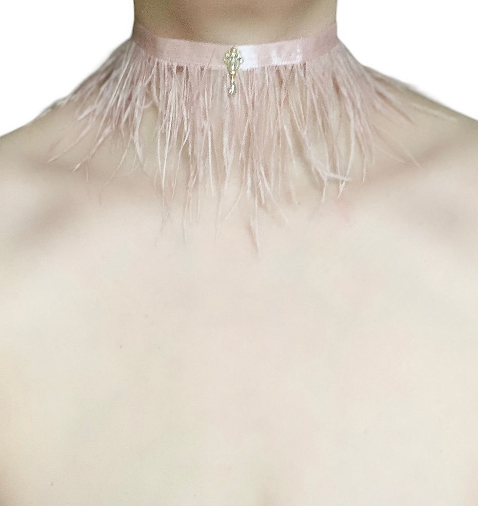 Miniaturbild: Pink Feather Choker