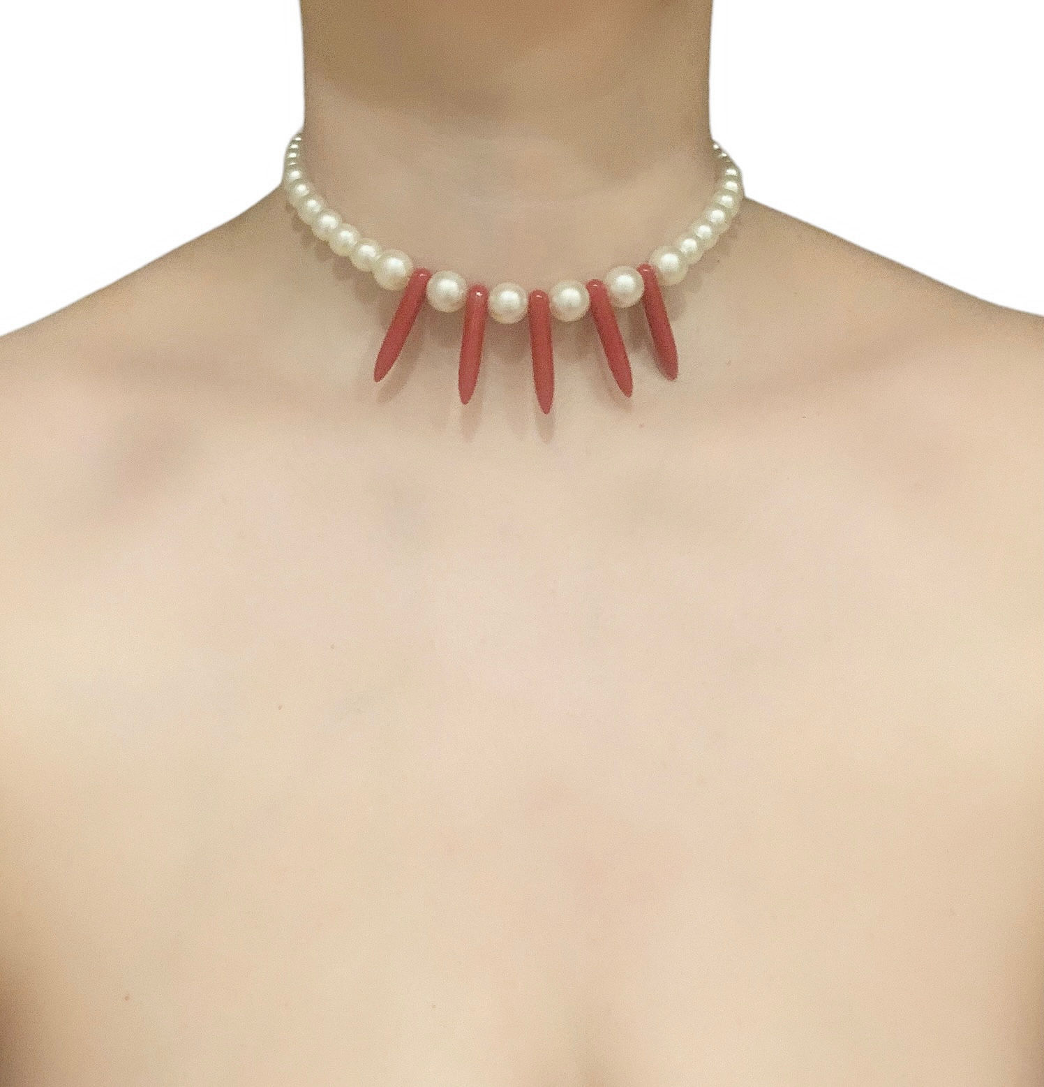 Pearl Dagger Choker