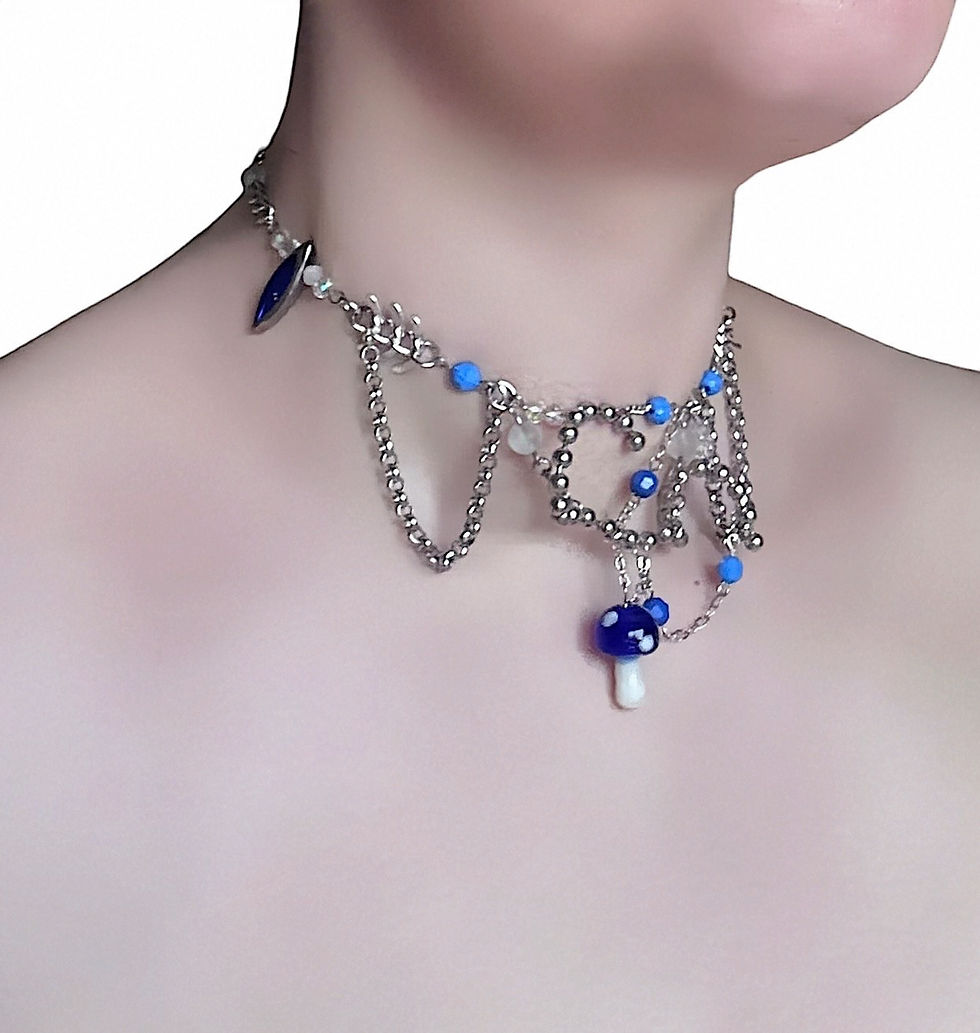 Miniatyrbild: The Blue Mushroom Choker