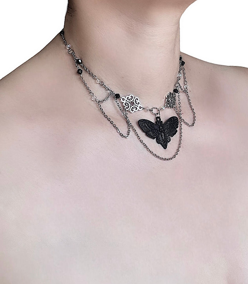 Miniature : The Midnight Moth Necklace