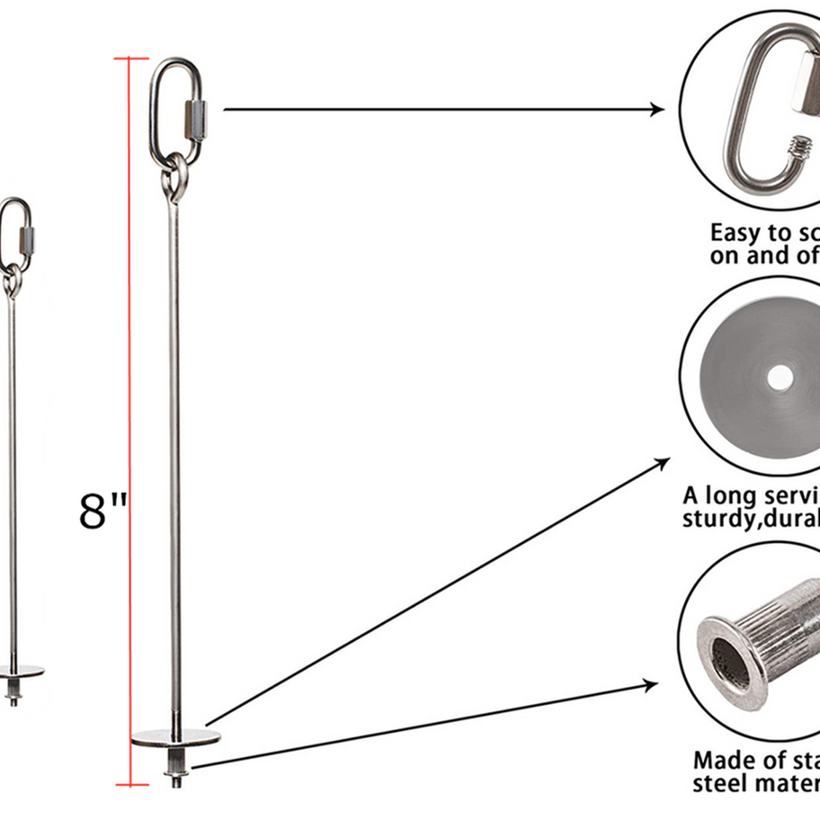 Bird Food Holder dimensions, Stainless Steel Parrot Hanging Stick Feeder, 2 Pcs