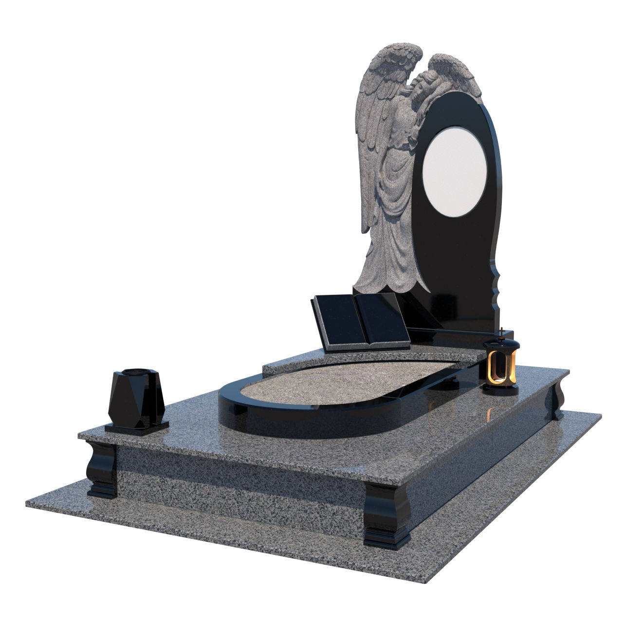 одинарный гранитный памятник