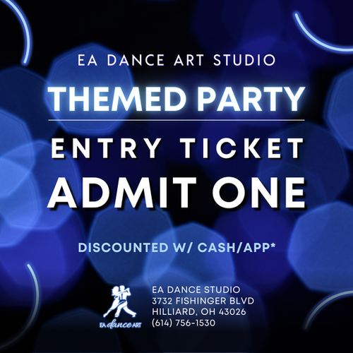 Themed Party Admission Ticket | EA Dance Art