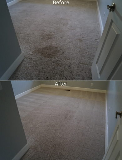 A before and after photo of urine being extracted and cleaned