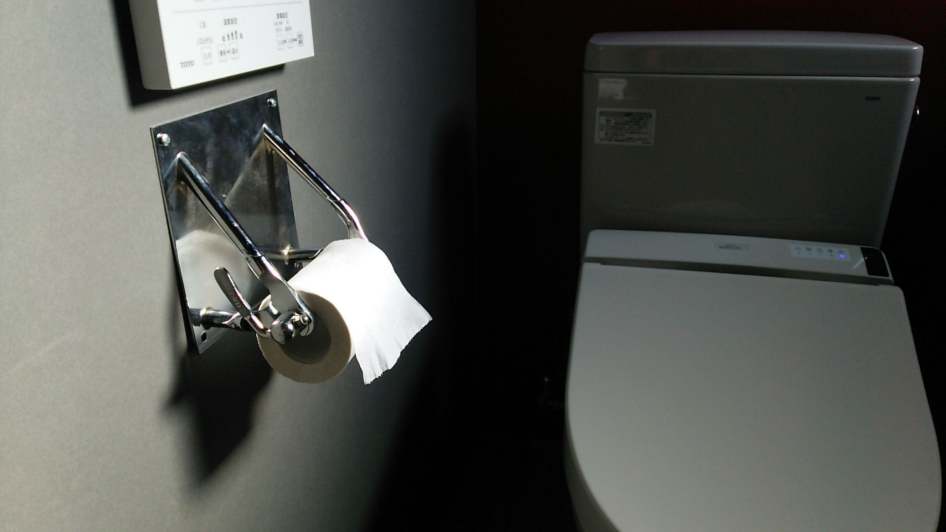 クロモリフレーム　トイレットペーパーホルダー