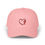 Thumbnail: Heart with Cross Embroidered Classic Dad Cap - Stylish Everyday Hat