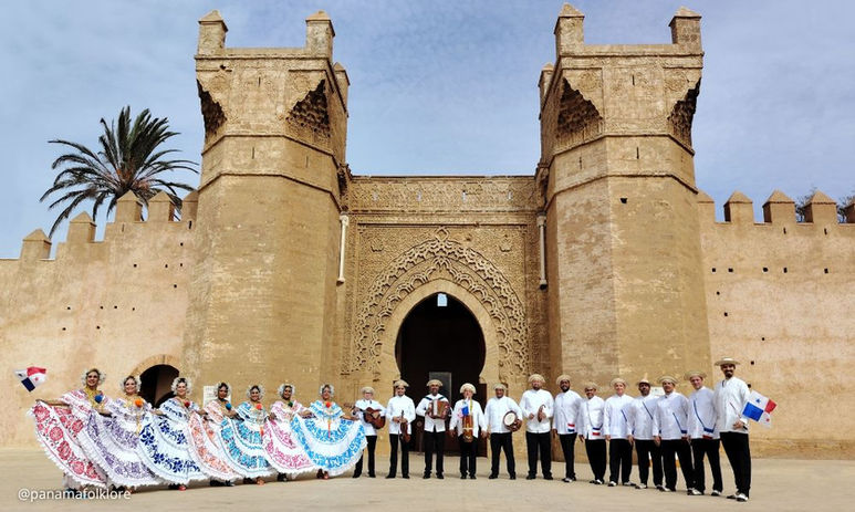 Panamá Folklore en Necrópolis de Chellah Marruecos 2025