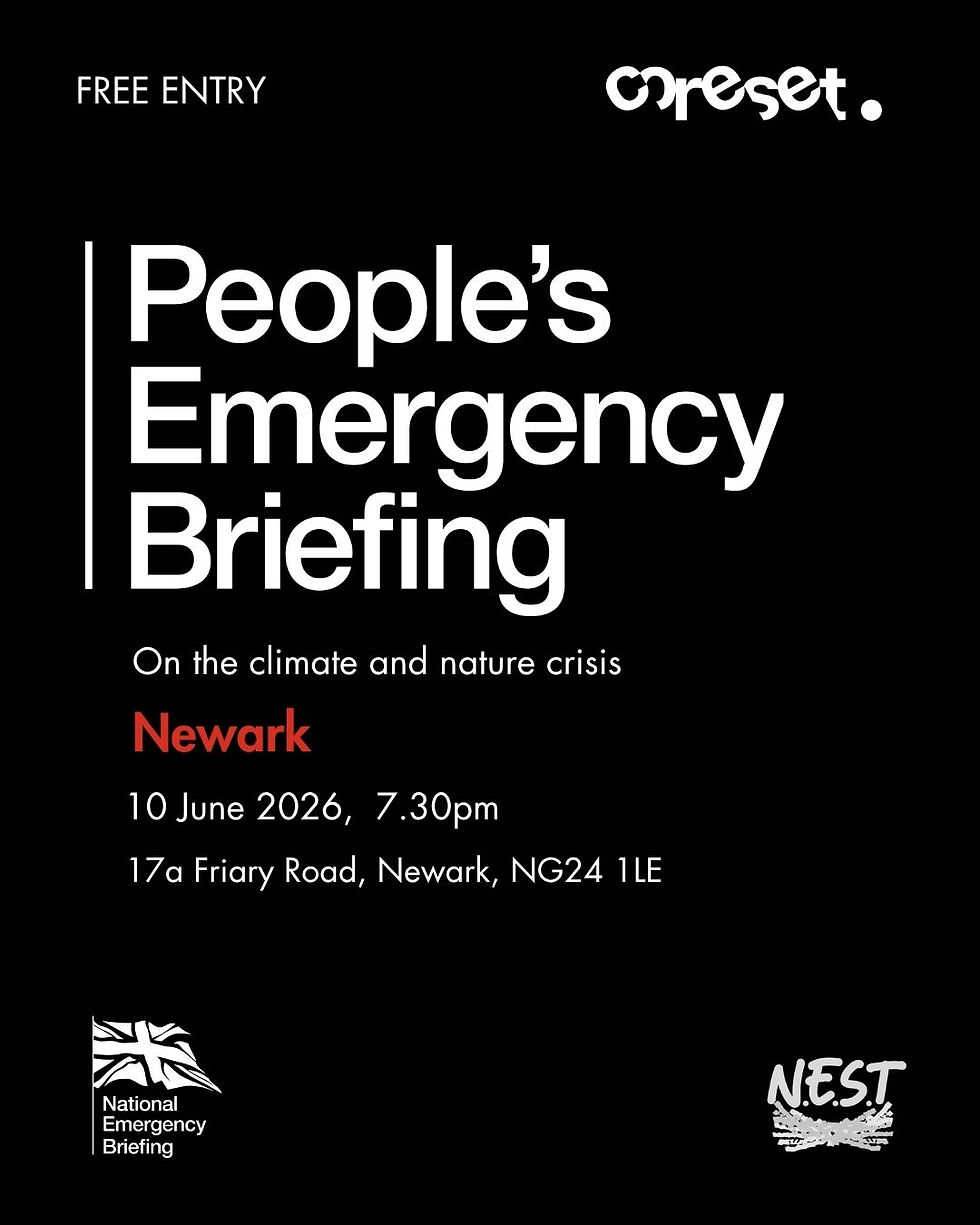 People's emergency briefing is a film about the climate and nature crisis presented by Chris Packham being shown at Coreset on 10 June at 7.30pm