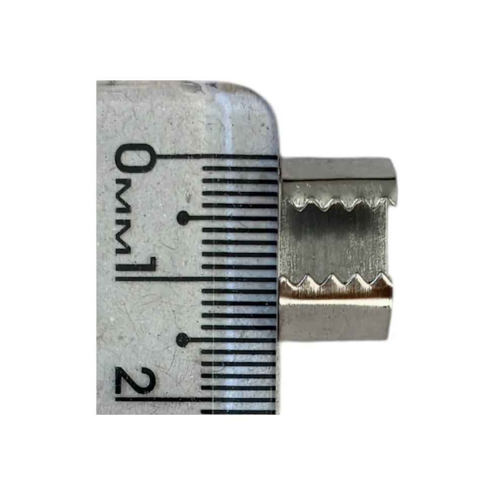 Miniatura: 1000 Chapinhas Dentada Garra Para Cordão De 15mm Fixador
