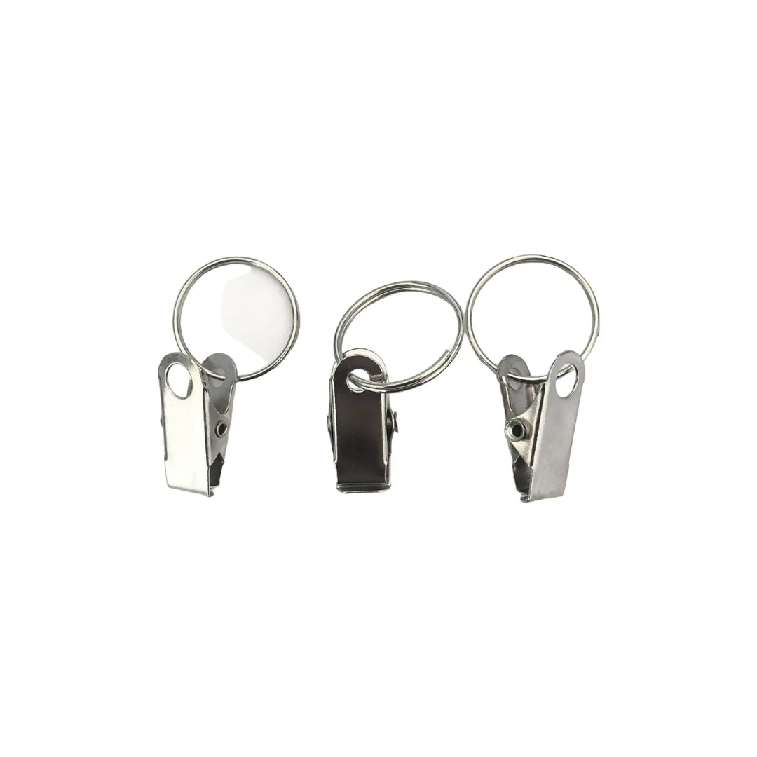 100 Presilhas Clip Jacaré Com Argola 22 Mm