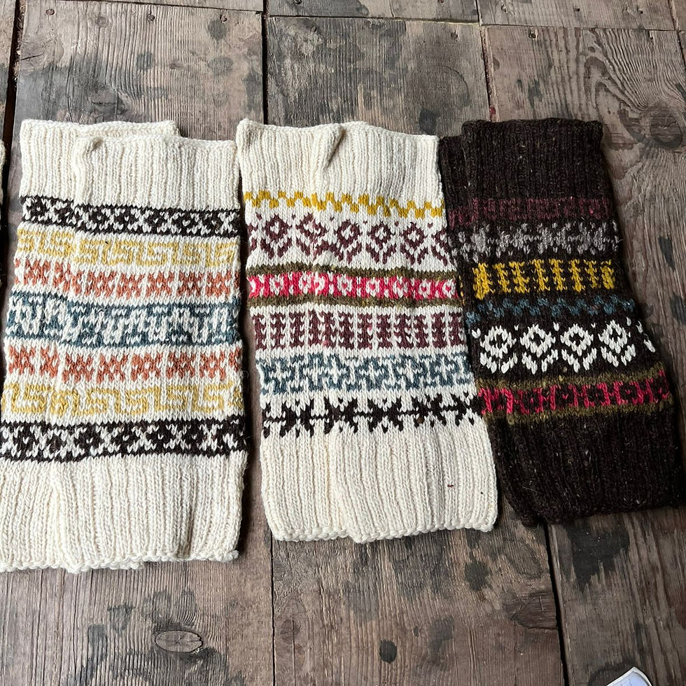 ▲こちらはレッグウォーマー。ついつい見せたくなる可愛さ!