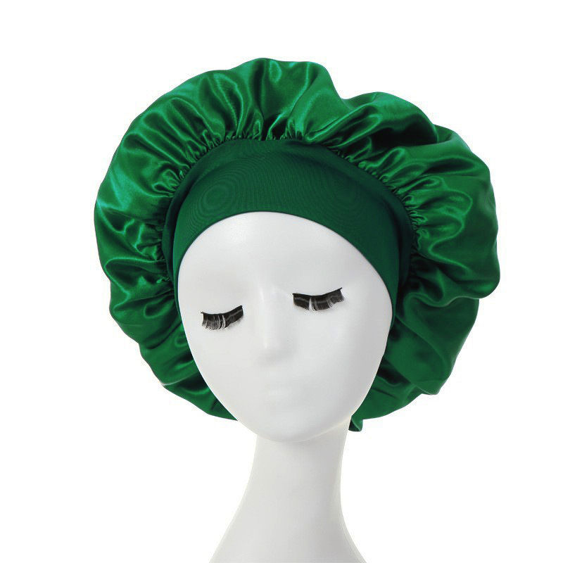 Thumbnail: Hair Bonnet For Sleeping Women Wide Brim Sleep Cap Hair Bonnet For Curly Hair