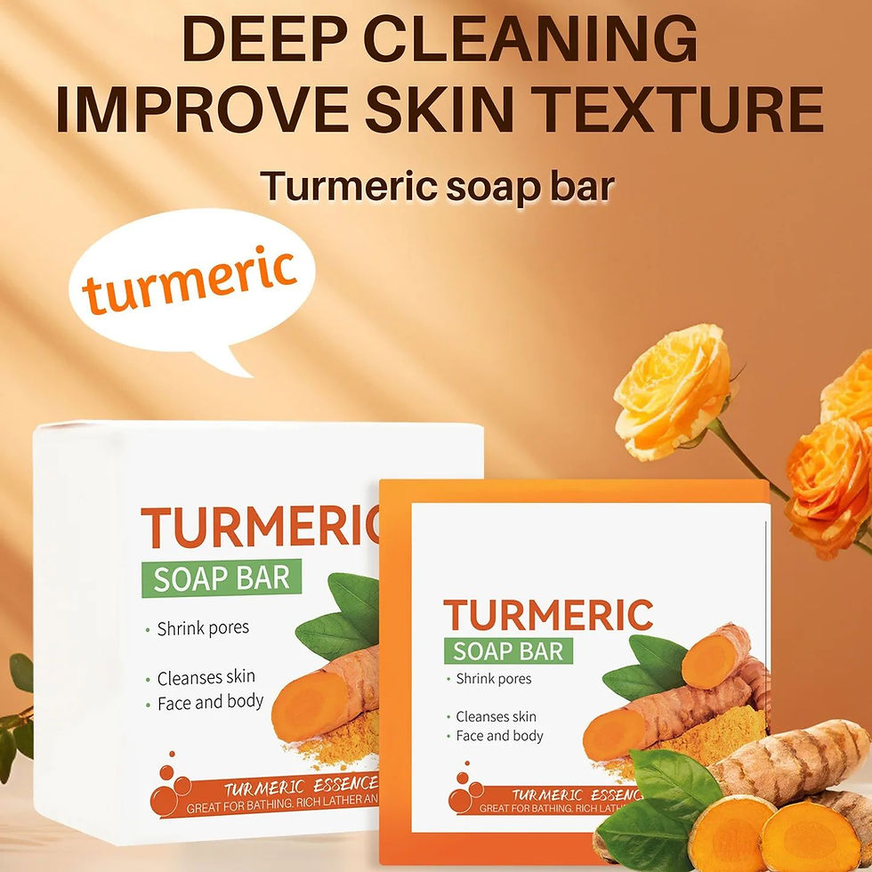 Thumbnail: Hand Made Turmeric Soap Body Cleaning Lightening Dark Underarm Leg Body Cleanse