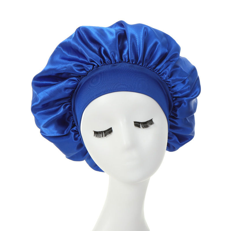 Thumbnail: Hair Bonnet For Sleeping Women Wide Brim Sleep Cap Hair Bonnet For Curly Hair