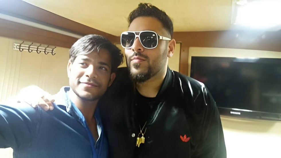 Sameer With Badshah ( Indian rapper )