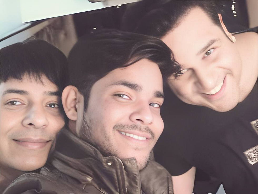 Sameer With Krushna Abhishek & Sudesh Lehri ( Indian Actors )