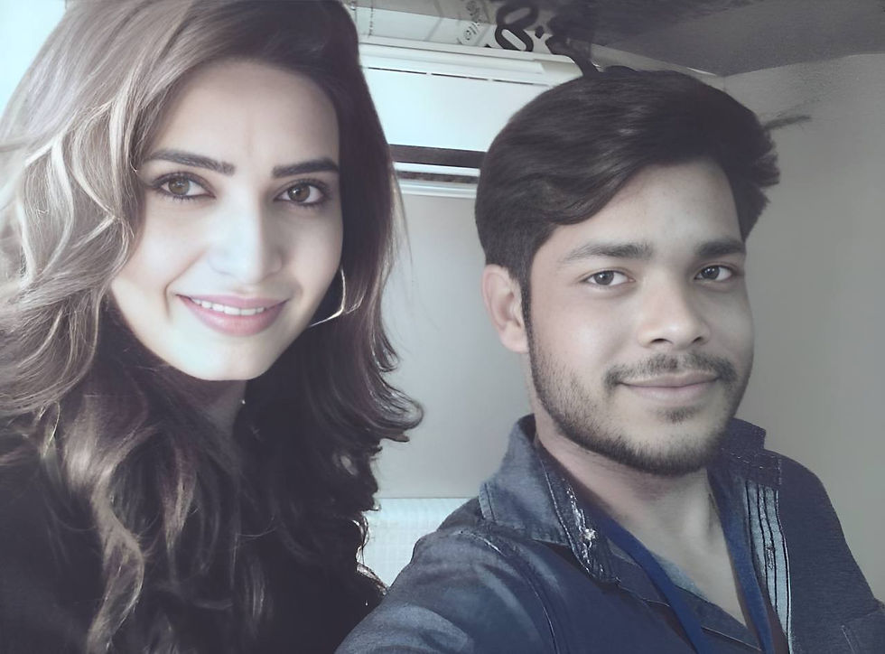 Sameer With Karishma Tanna ( Indian actress )