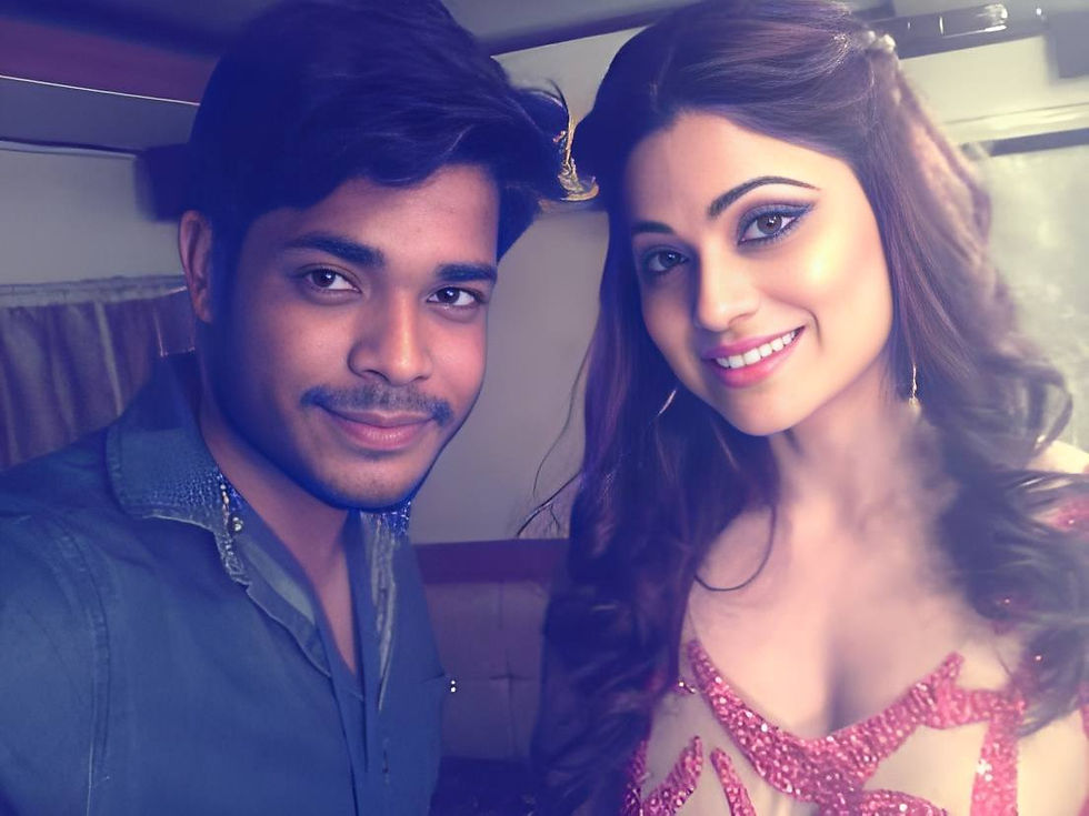 Sameer with Shamita shetty