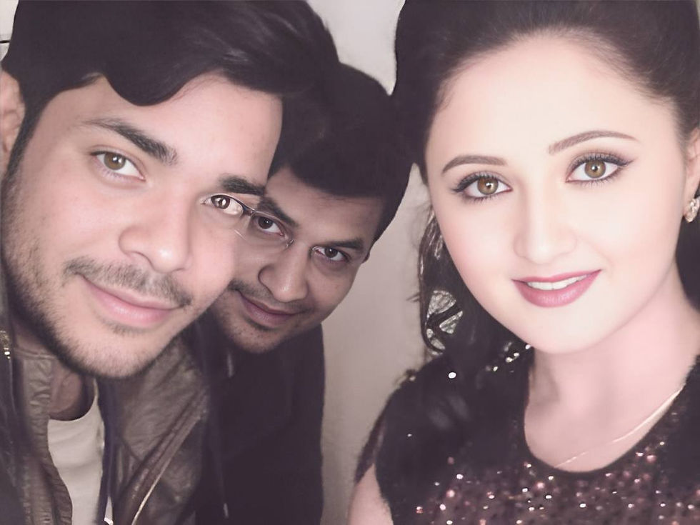 Sameer With Rashami Desai ( Indian actress )