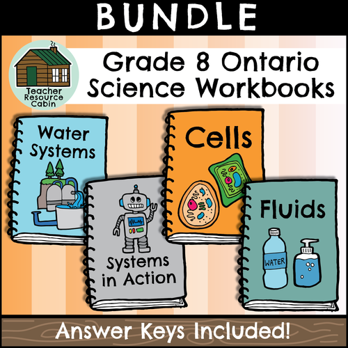 Grade 8 Science Workbook Bundle TeacherResourceCabin