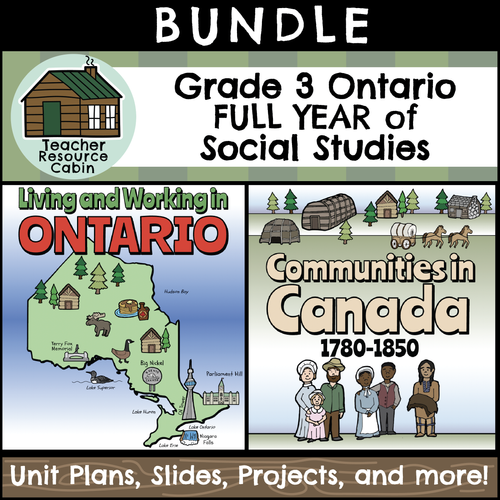 MEGA BUNDLE Grade 3 Ontario Social Studies Full Units