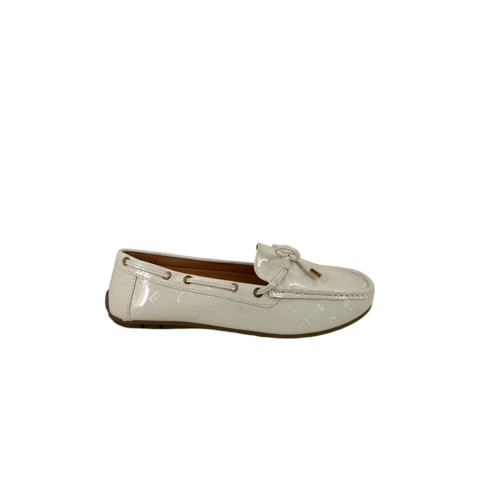 Thumbnail: Ladies White Patent Flats