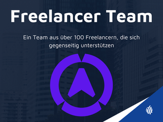 Titel image: Freelancer team. More than 100 freelancers that support each other.
