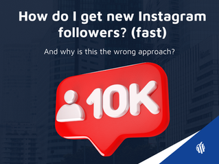 Title image: how do I get new instagram followers? (fast). And why is this the wrong approach?