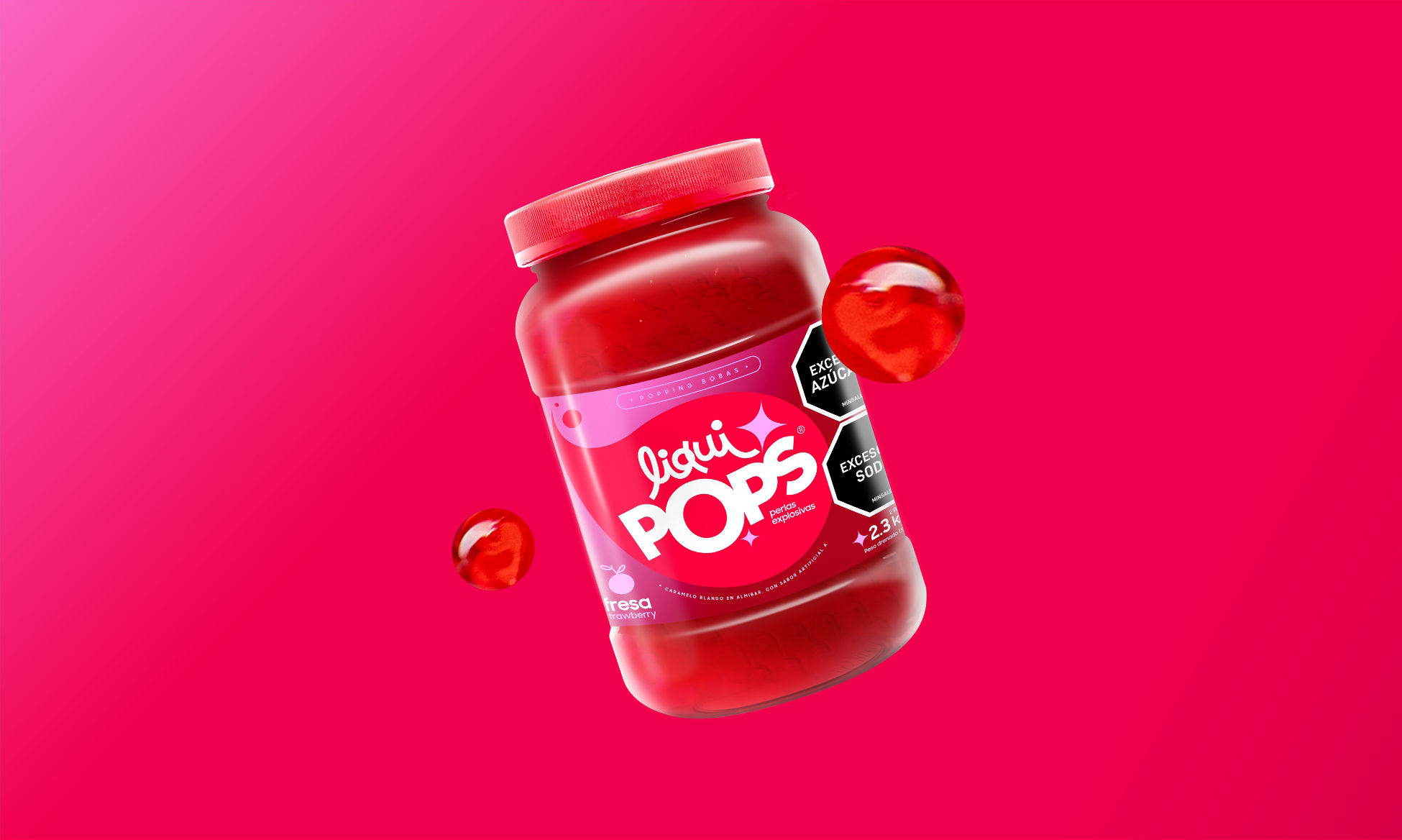 Liquipops x 1,200 gramos  |  Fresa🍓