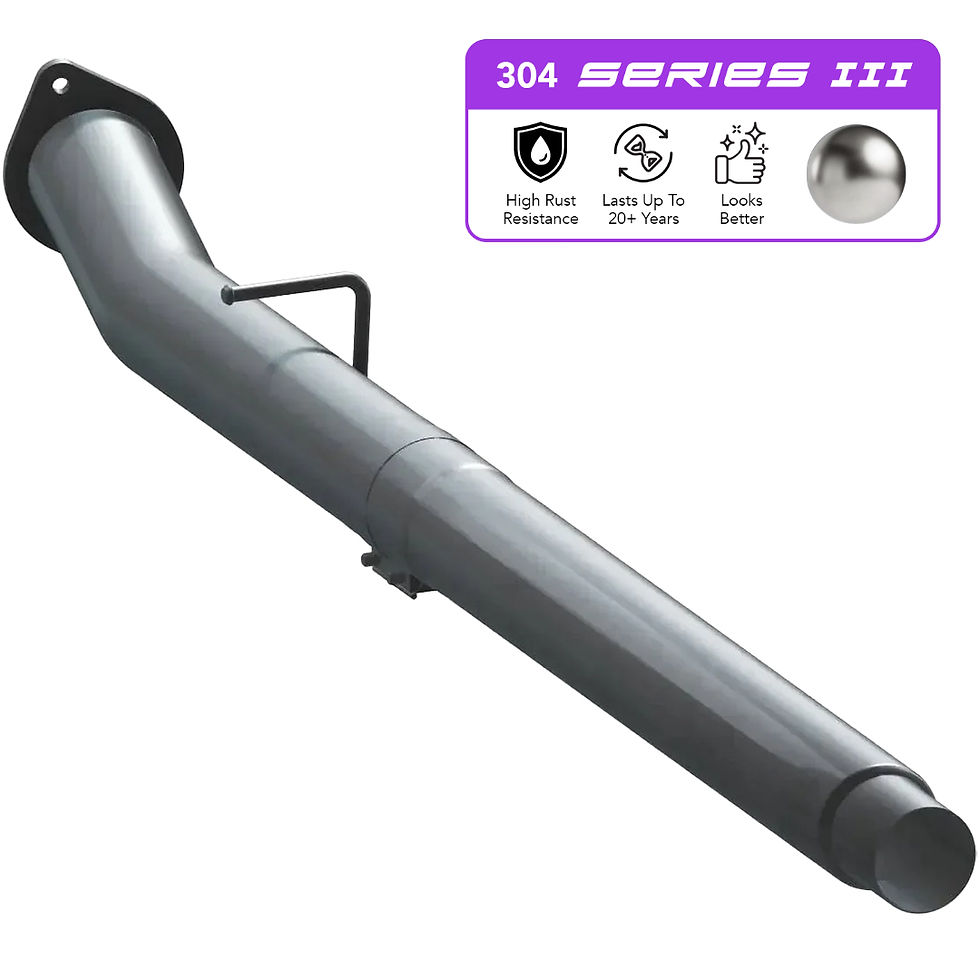 Thumbnail: 304 Series 3 Stainless Steel, 4" Cat & DPF Race Pipe for Ford Power Stroke
