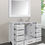 Thumbnail: 48" Malibu Pure White Single Sink Vanity with Mirror