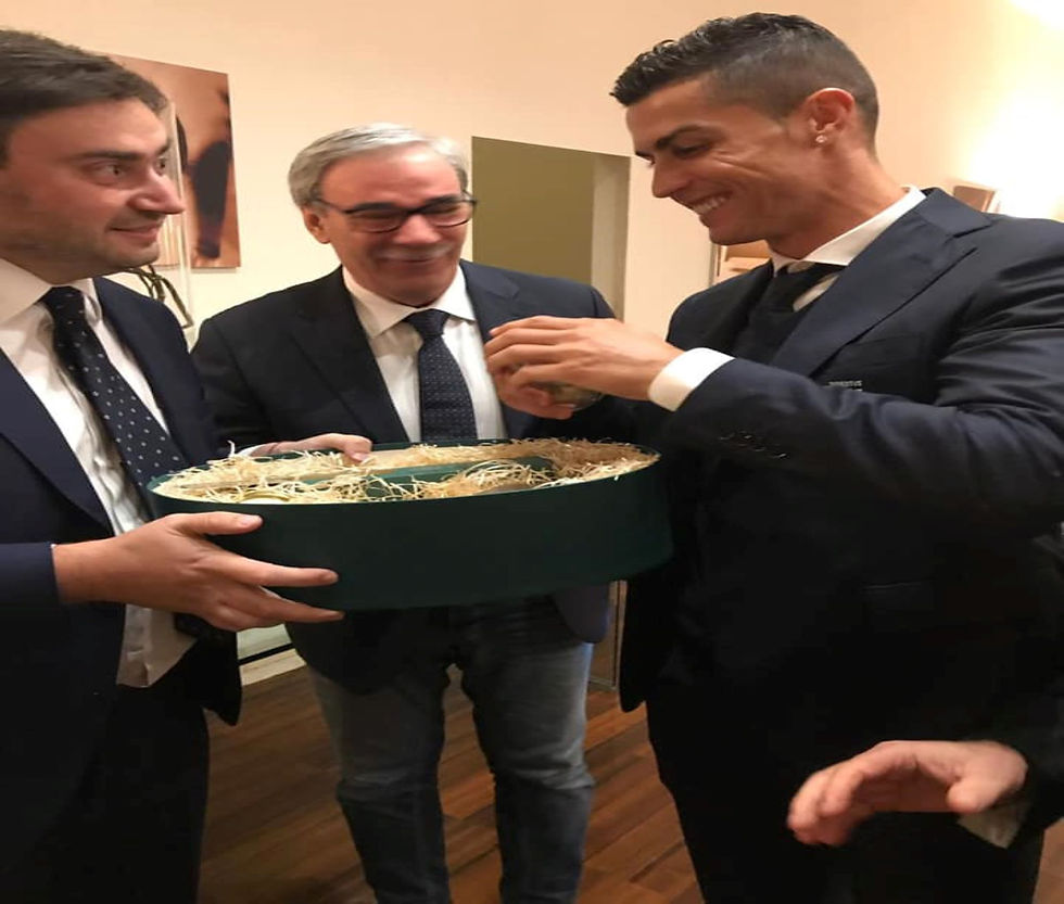 Cristiano Ronaldo exploring the world of tartufo