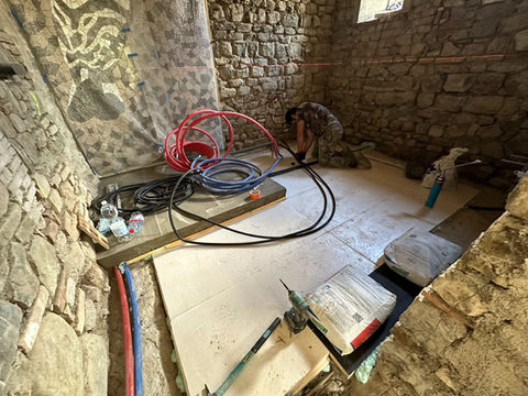 Montaggio del riscaldamento a pavimento