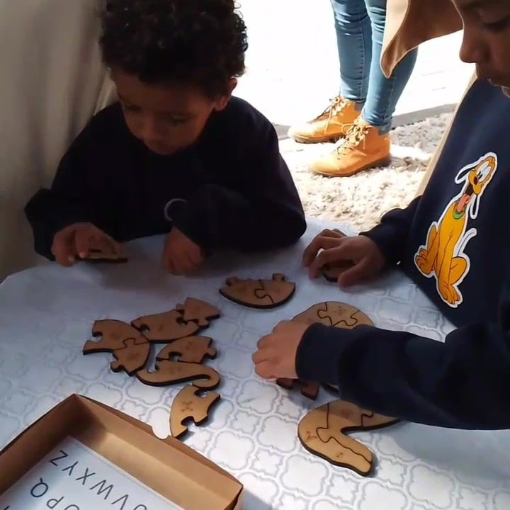 Miniatura: Quebra-cabeça cobra alfabética- sob encomenda