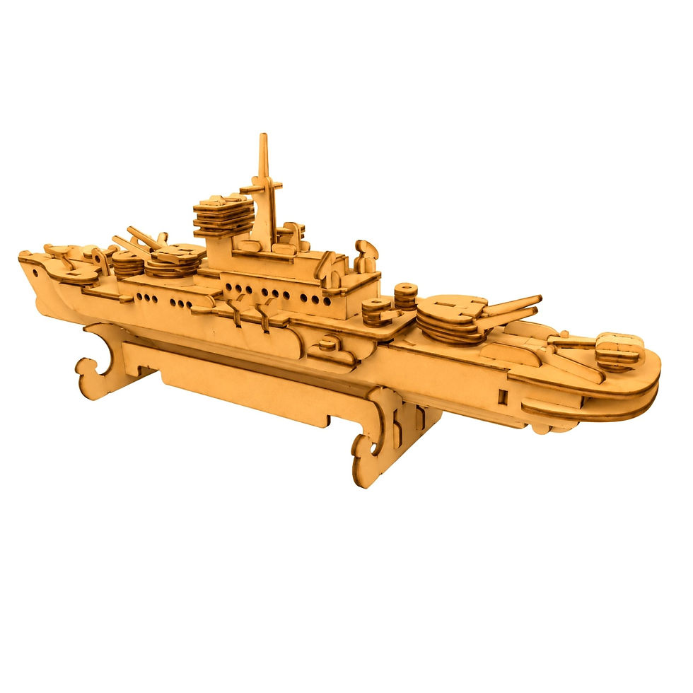 Küçük resim: Cruiser Warship Ahşap Maket – Savaş Gemisi Koleksiyon Modeli