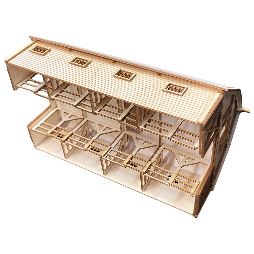 Küçük resim: Nostaljik Çiftlik Kasabası Ahşap Maket–156 Parça 3D Puzzle Eğlenceli Hobi