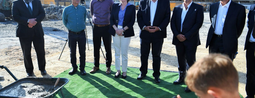 טקס הנחת אבן פינה לממגורות מספנות ישראל. קרדיט: דוברות עיריית חיפה