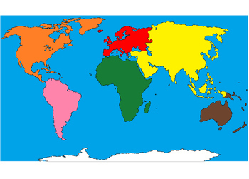 continents animals