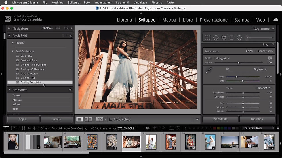adobe photoshop lightroom classic preset sviluppo