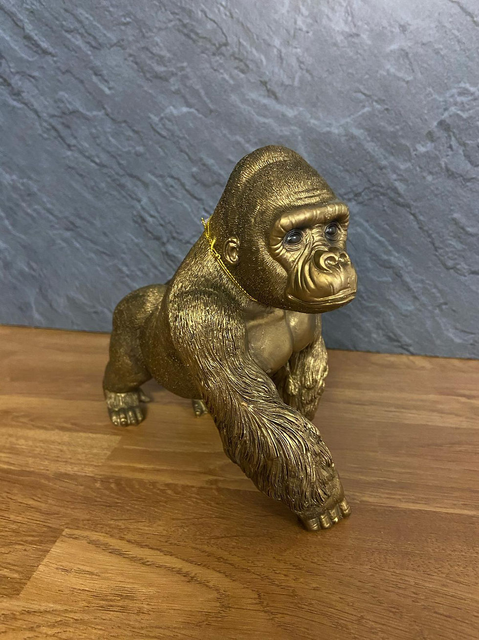Thumbnail: Bronze effect gorilla figure